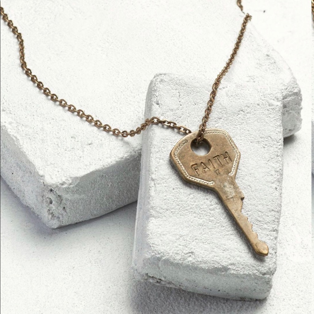 The Giving Keys Classic Key Necklace Faith